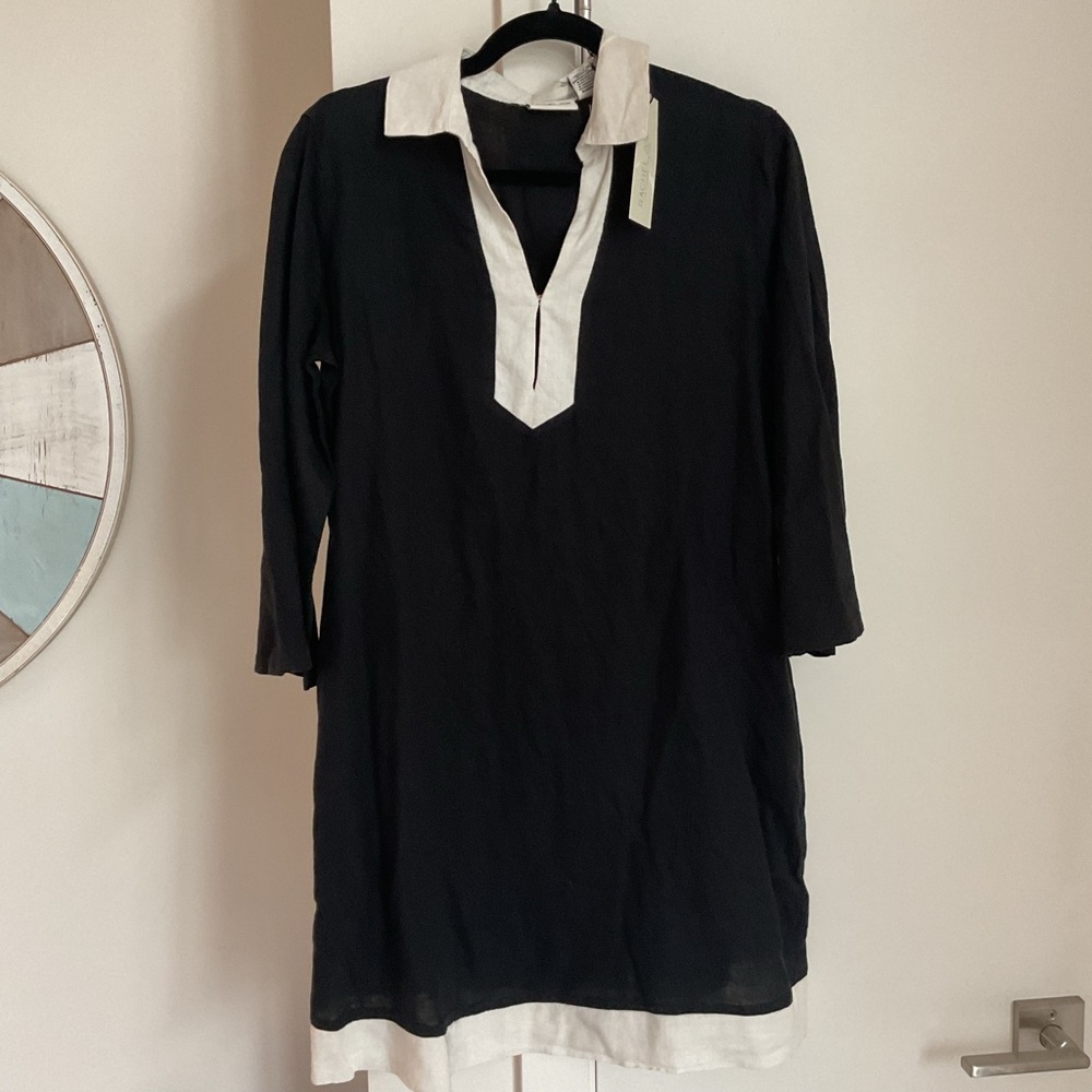 NWT RACHEL ZOE Linen Blend Tunic Dress/Cover Up.